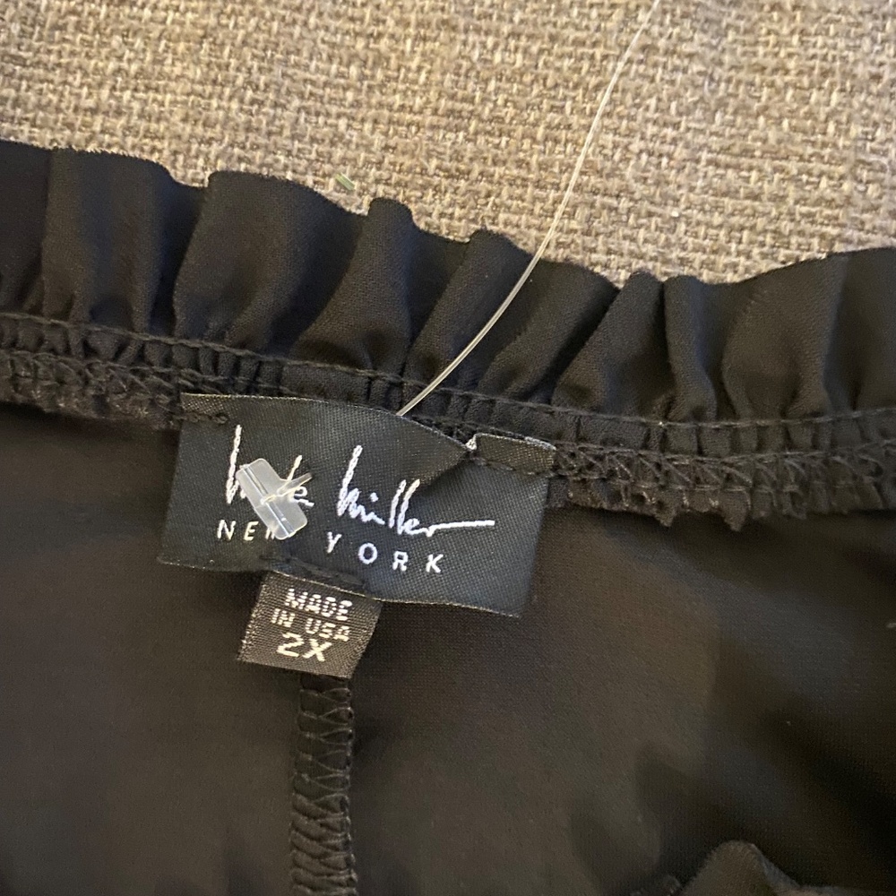 Nicole Miller New York black dress 2x New With Tag - Picture 4 of 6